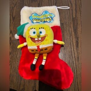 SpongeBob SquarePants Plush  Christmas Stocking, 2005